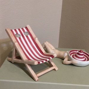 La Chulse Lonam Ceramic toothbrush and ring holder